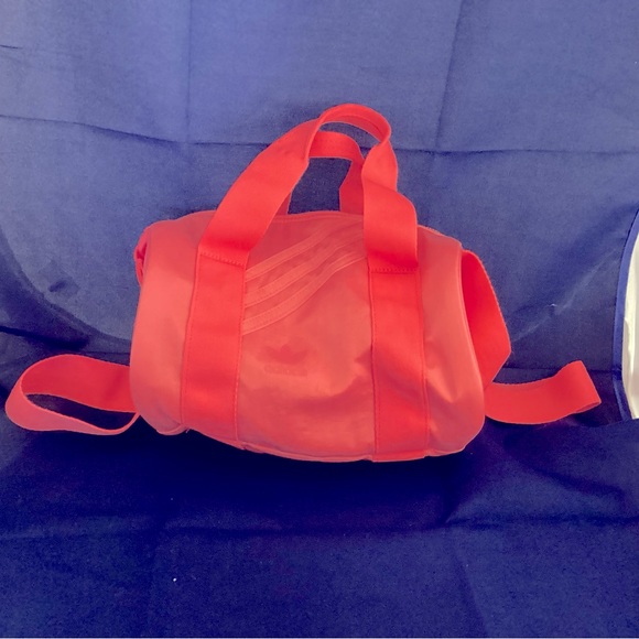 Fluo Pink Bright Adidas Mini Duffle Nylon Bag - Picture 13 of 13